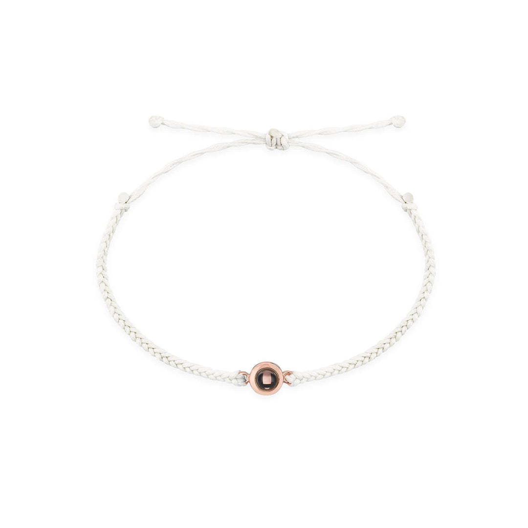 Personalized Circle Hidden Photo Projection Bracelet