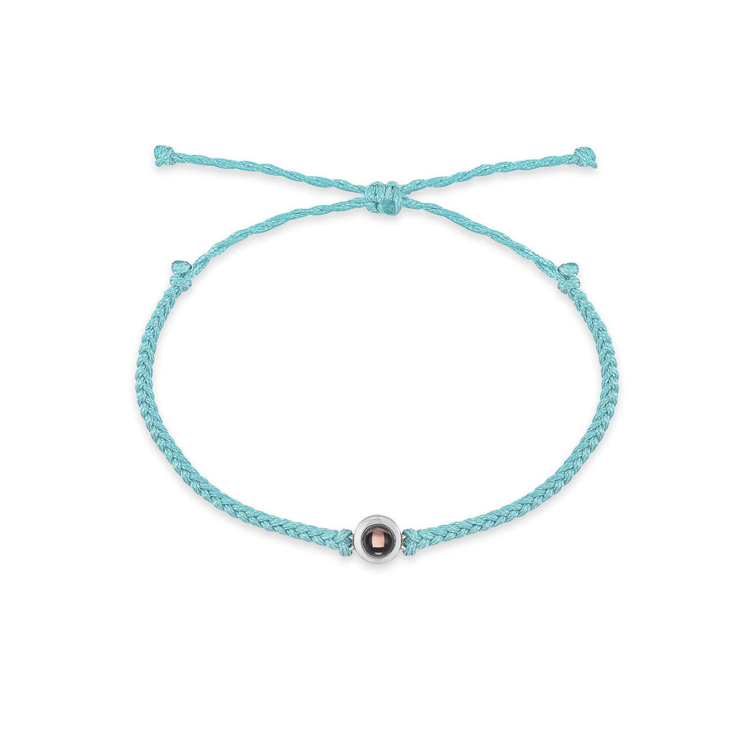 Personalized Circle Hidden Photo Projection Bracelet