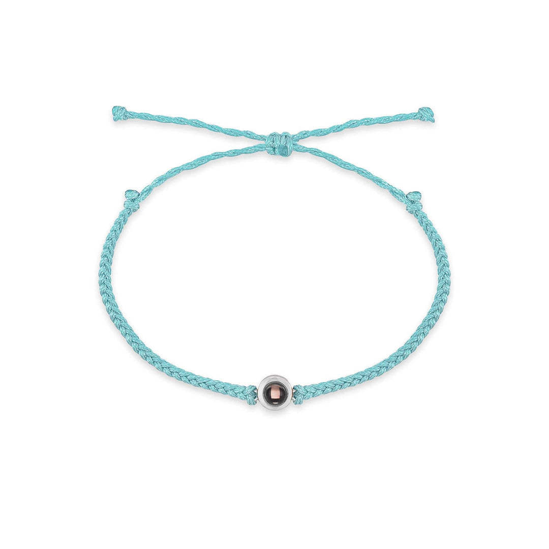 Personalized Circle Hidden Photo Projection Bracelet