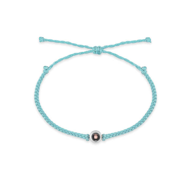 Personalized Circle Hidden Photo Projection Bracelet