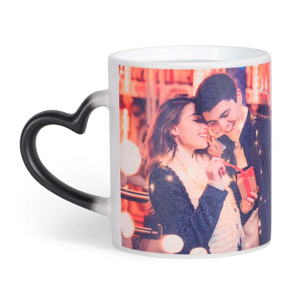 Mother's Day Gift Personalised Magic Color Change Mug Heart Custom Photo Cup-Engravingift