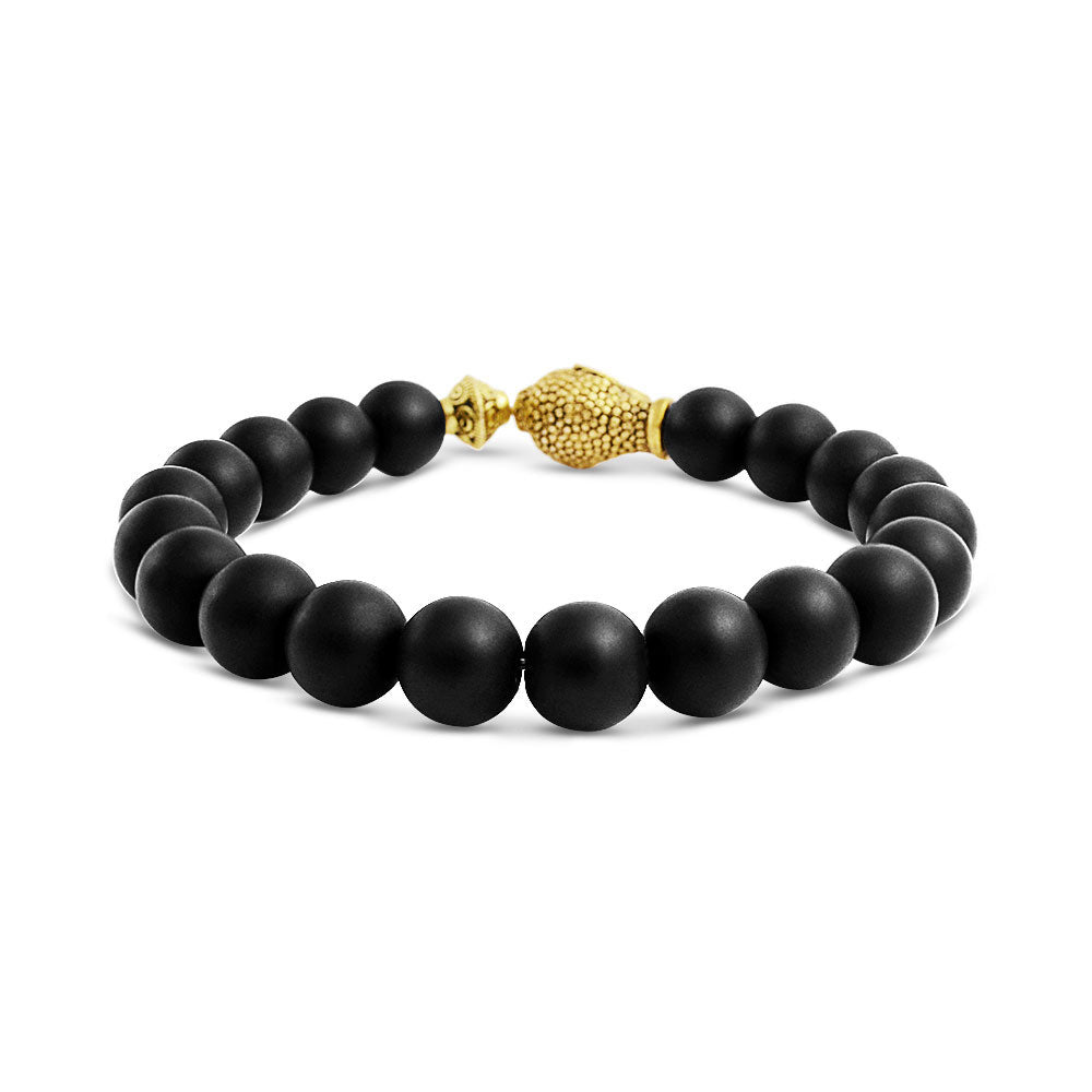 Valentine's Day Gift Spiritual Angel Wings Buddha Charm Gemstone Bead Stretch Bracelet