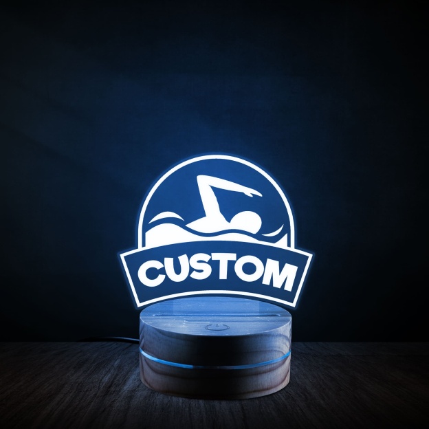 Personalized Sports Themed Night Light - Athlete's Gift Shop