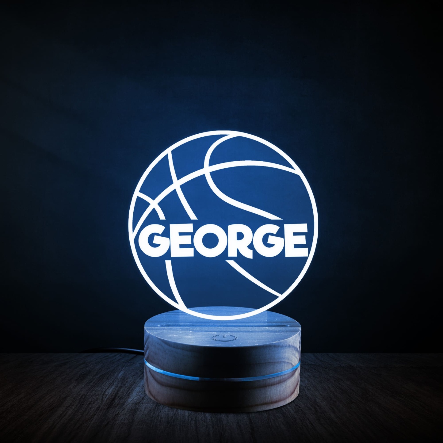 Personalized Sports Themed Night Light - Athlete's Gift Shop