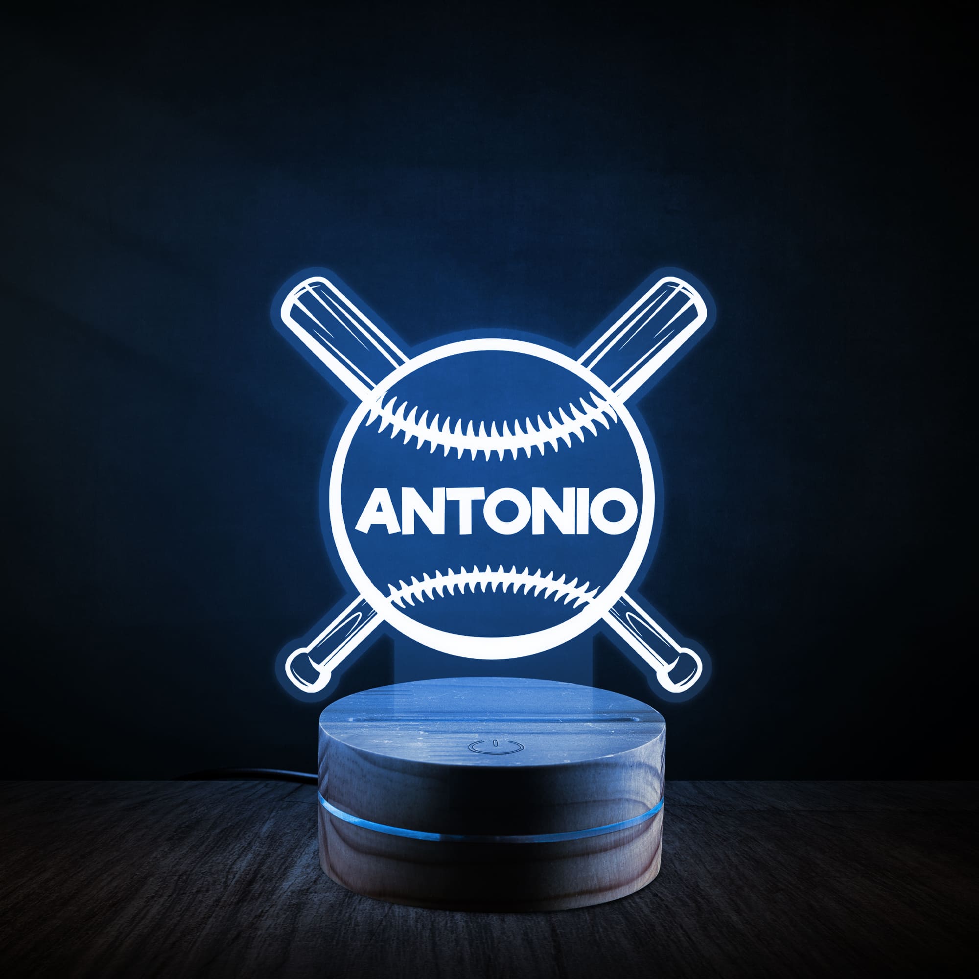 Personalized Sports Themed Night Light - Athlete's Gift Shop