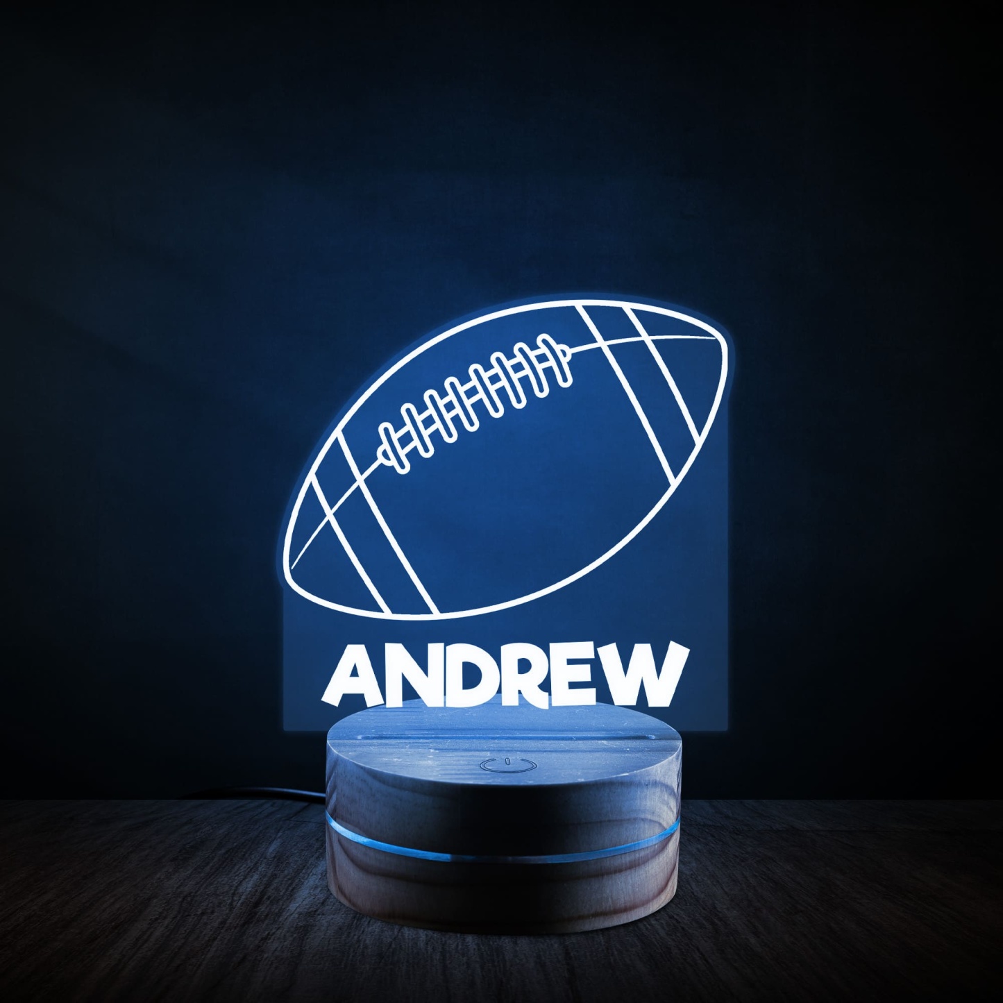 Personalized Sports Themed Night Light - Athlete's Gift Shop