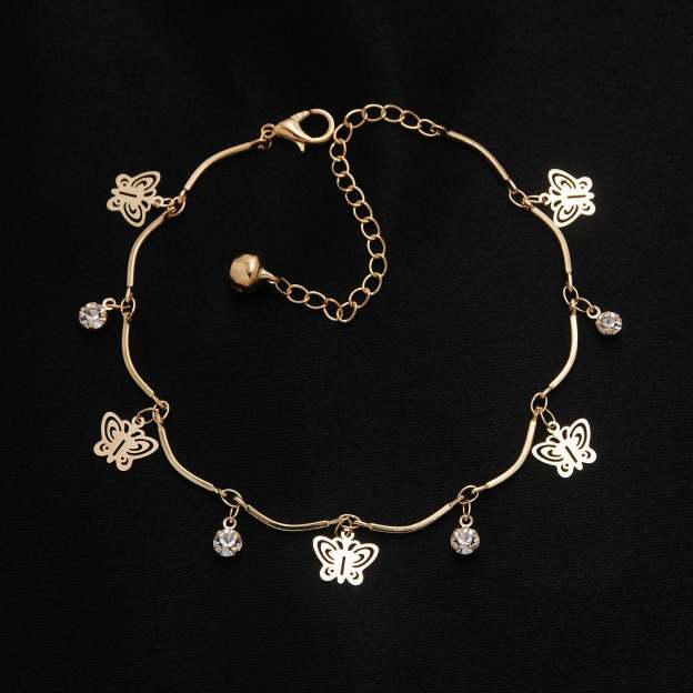Mother's Day Gift Free shipping Chain Bracelet Gold Color Women Love Heart Link Bracelet Crystal  Bracelets Bangles Valentine's Day Gift-Engravingift