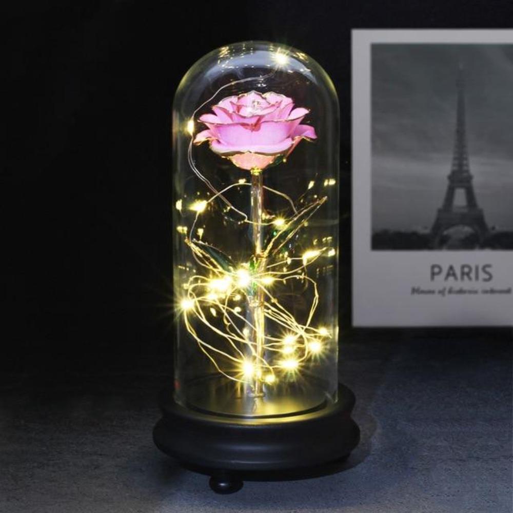 Christmas Gift Preserved 24k Gold Long Stem Immortal Rose (3 Styles) 20 Variants NEW Colors 2022