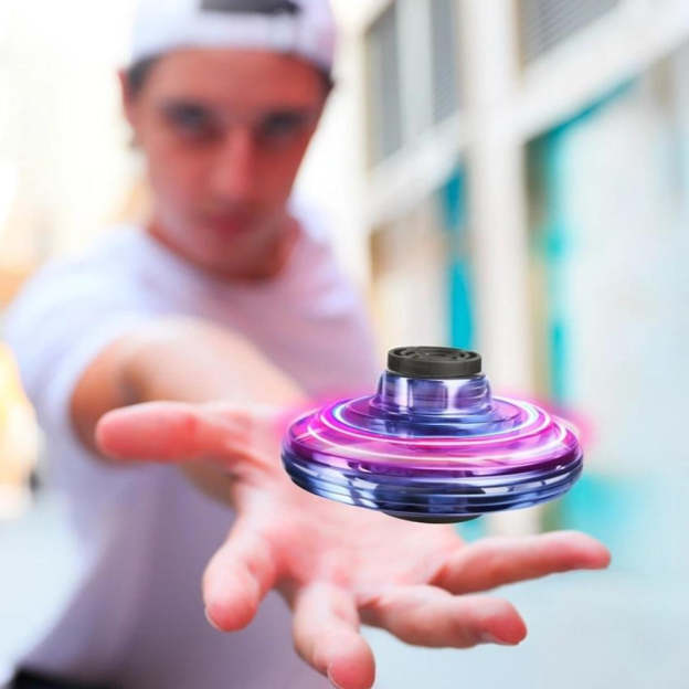 Christmas Gift 2023 FlyNova Flying Fidget Spinner Induction Drone UFO (3 colors)-Engravingift