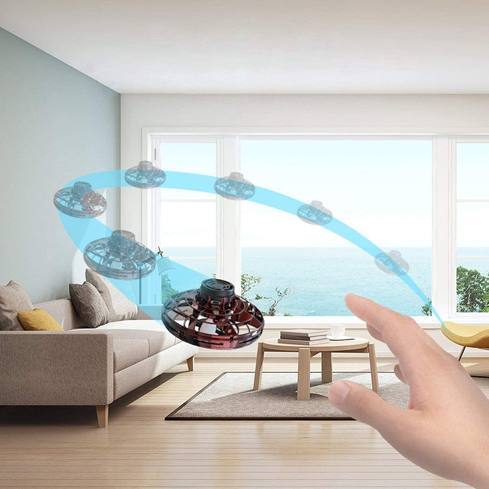 Christmas Gift 2023 FlyNova Flying Fidget Spinner Induction Drone UFO (3 colors)-Engravingift