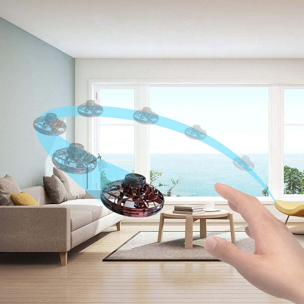 Christmas Gift 2023 FlyNova Flying Fidget Spinner Induction Drone UFO (3 colors)-Engravingift