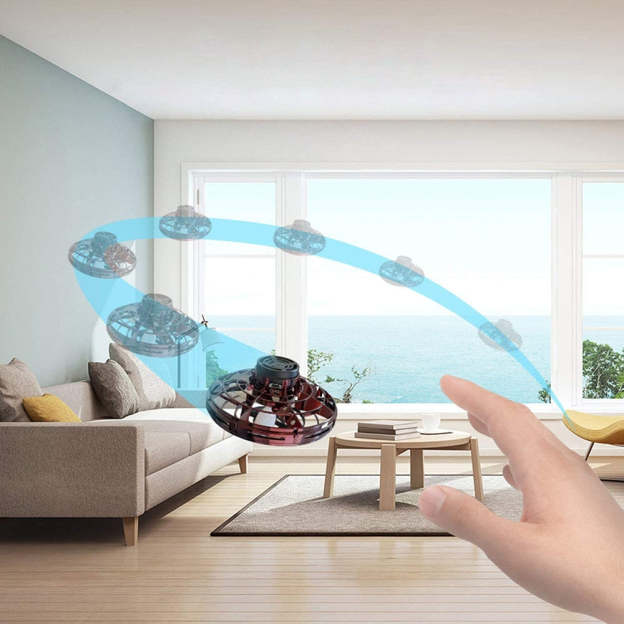 Christmas Gift 2023 FlyNova Flying Fidget Spinner Induction Drone UFO (3 colors)-Engravingift