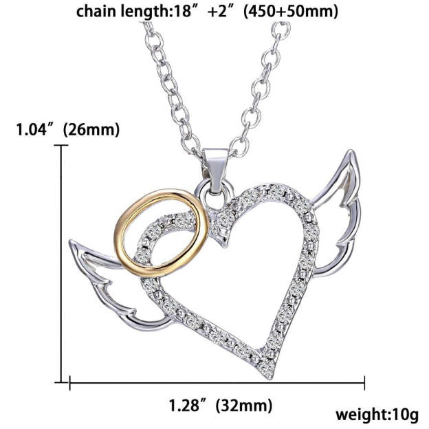 Nice Angel Heart Necklace