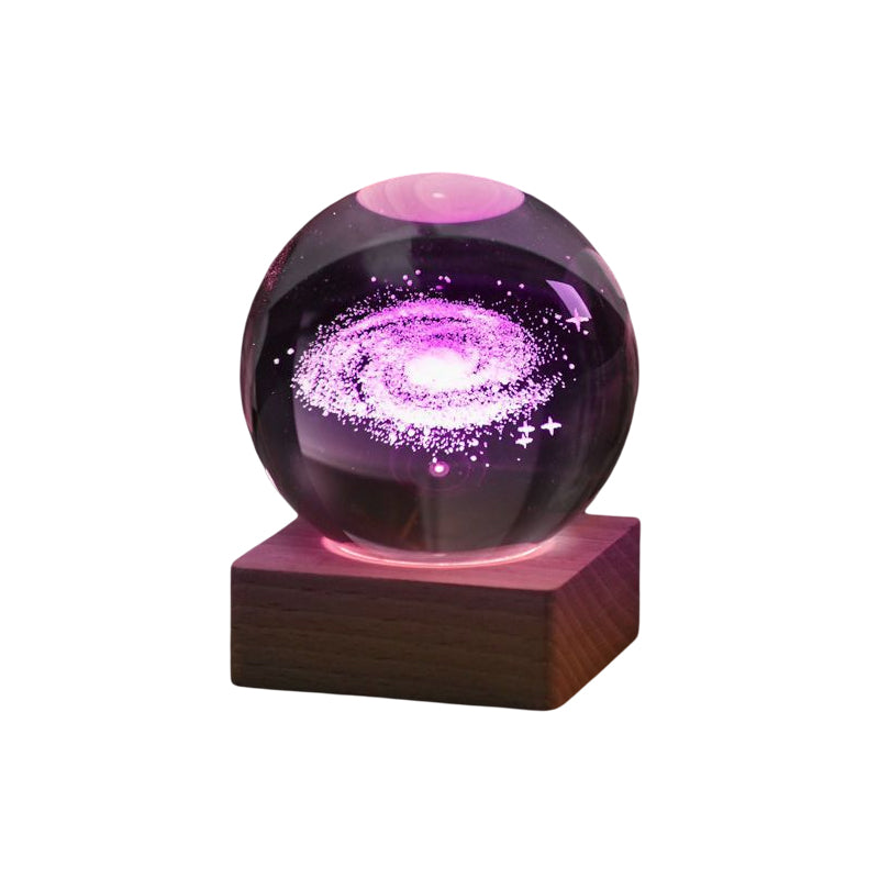 Mother's Day Gift 3D Crystal Ball Nightlight Decorlamp-Engravingift