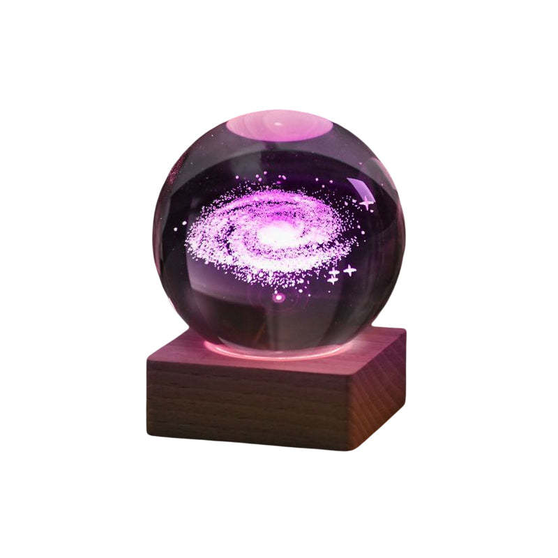 Mother's Day Gift 3D Crystal Ball Nightlight Decorlamp-Engravingift