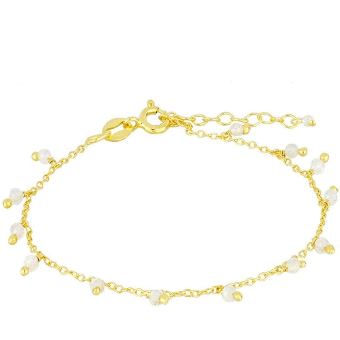 Mother's Day Gift Freshwater pearl anklet Gold pearl anklet-Engravingift