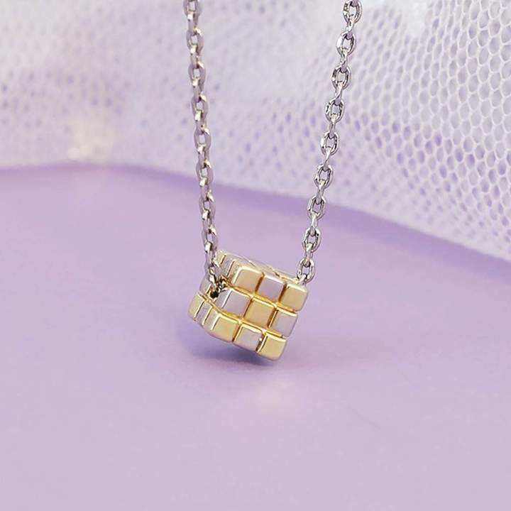 Mother's Day Gift Three-dimensional Rubik's Cube Pendant-Engravingift