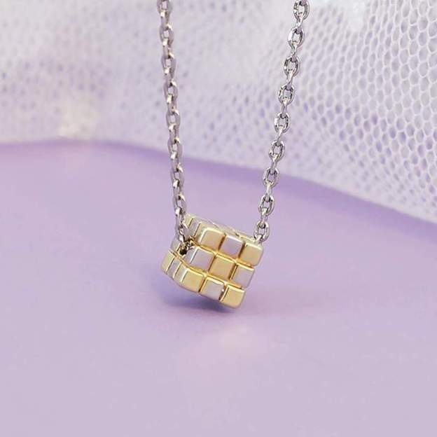 Mother's Day Gift Three-dimensional Rubik's Cube Pendant-Engravingift