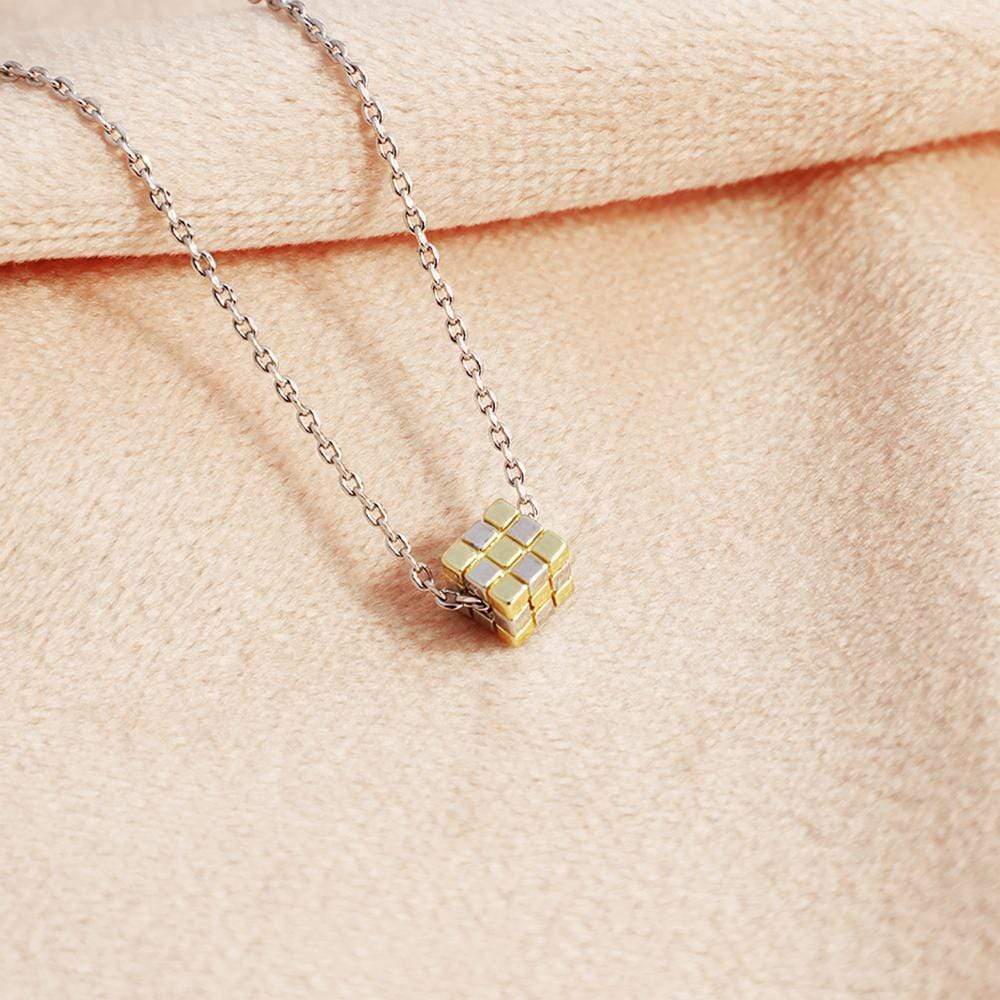 Mother's Day Gift Three-dimensional Rubik's Cube Pendant-Engravingift