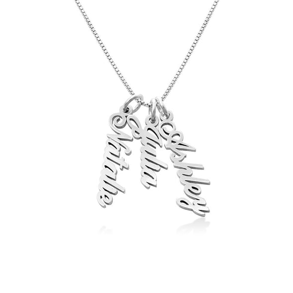 Christmas Gift Personalized Vertical Name Necklace