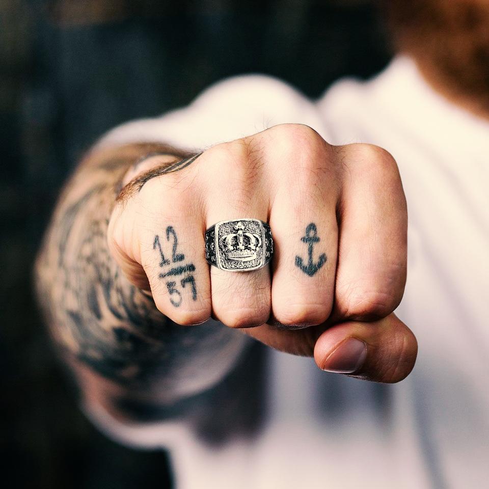 Father's Day Gift Vintage Crown Ring - Biker - To My Father - From Daughter - I Love You All Of The Time-Engravingift
