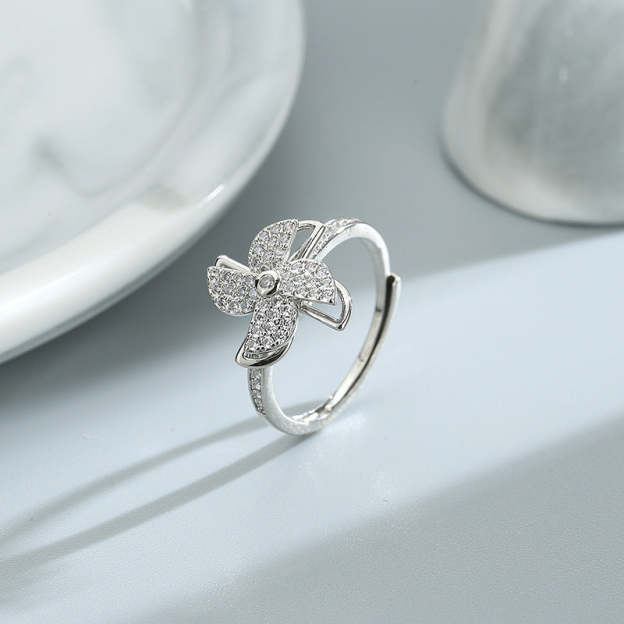 Mother's Day Gift Adjustable Windmill Spinning Fidget Ring-Engravingift