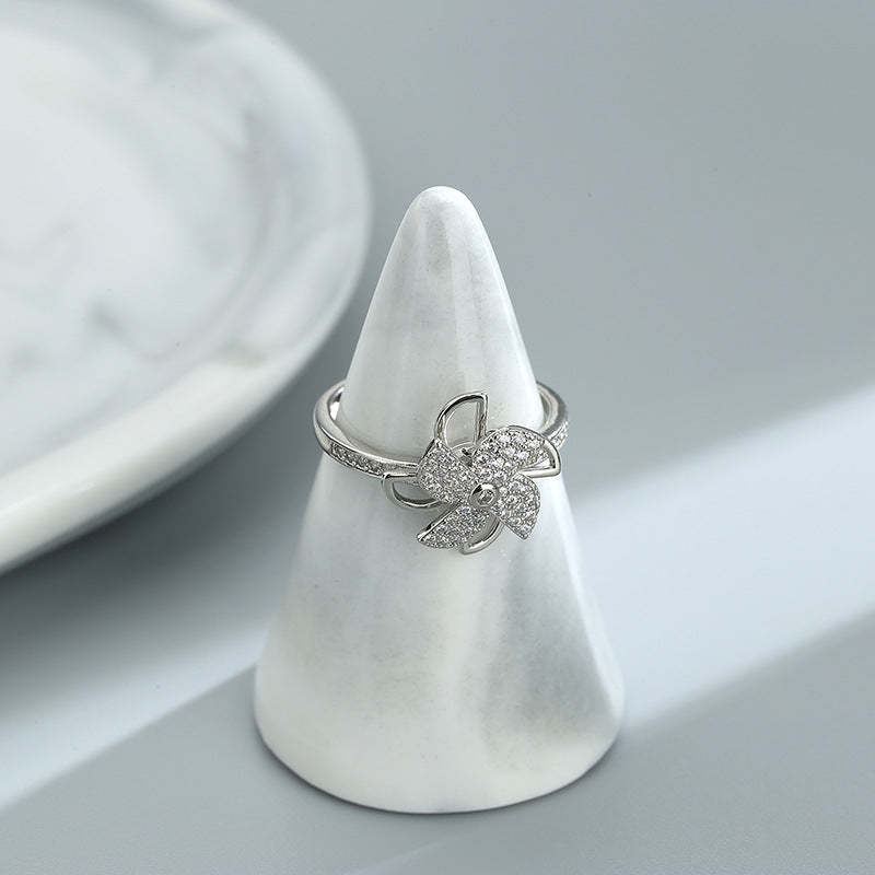 Mother's Day Gift Adjustable Windmill Spinning Fidget Ring-Engravingift