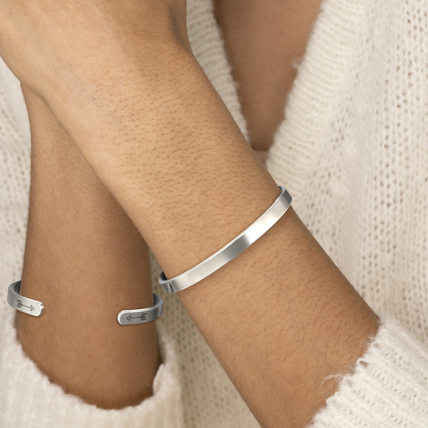 Mother's Day Gift Remember Who You Are and Straighten Your Crown Personalizable Cuff Bracelet-Engravingift