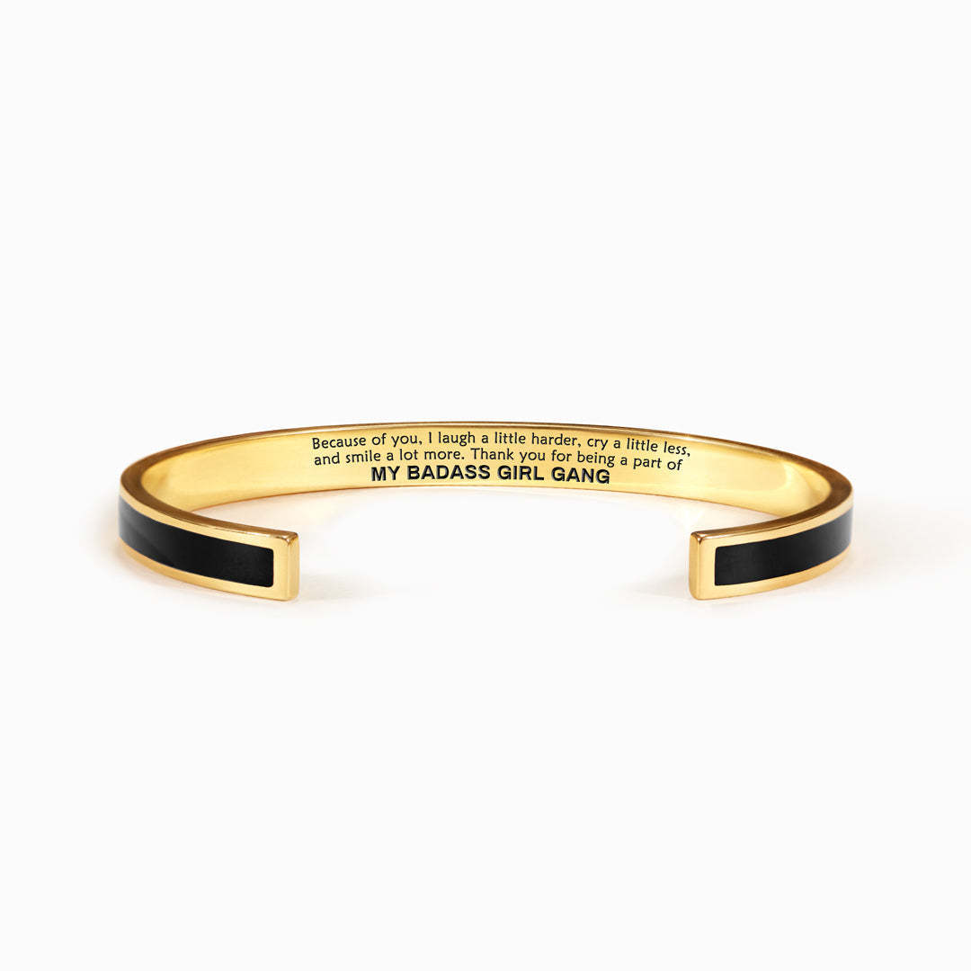 Mother's Day Gift Bff Bracelet Best Friend Bracelets For 2 Bestie Bracelet-My Badass Girl Gang-Engravingift