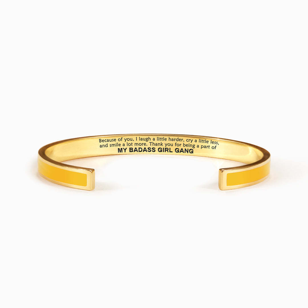 Mother's Day Gift Bff Bracelet Best Friend Bracelets For 2 Bestie Bracelet-My Badass Girl Gang-Engravingift
