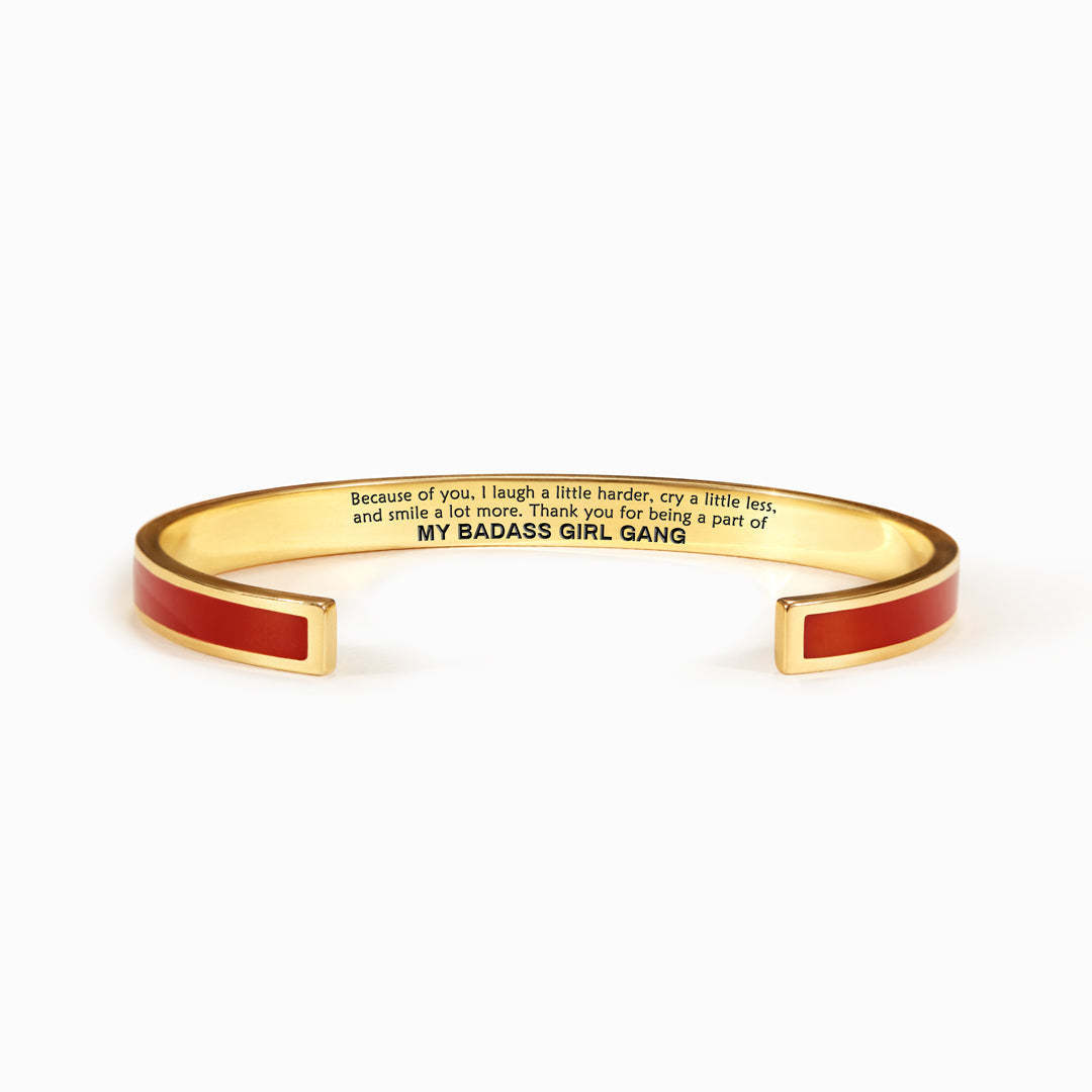 Mother's Day Gift Bff Bracelet Best Friend Bracelets For 2 Bestie Bracelet-My Badass Girl Gang-Engravingift