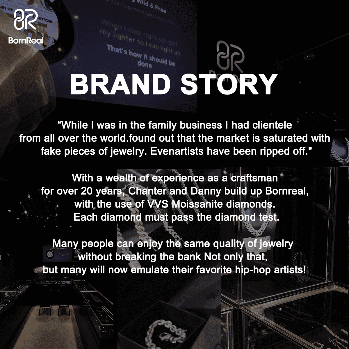 Custom Moissanite Enamel 925 Silver Iced Diamond Logo Pendant