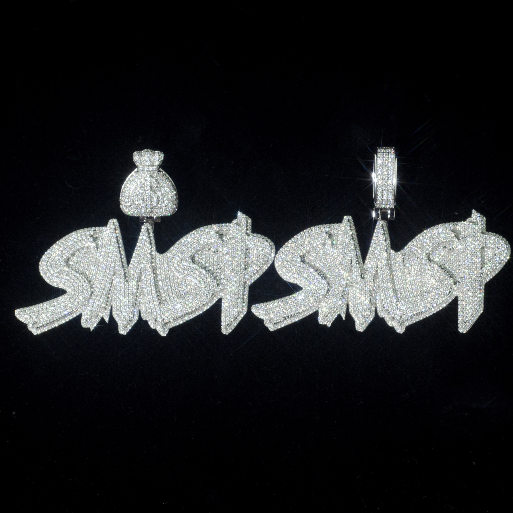 Custom 18K Vermeil Plated Non-Fading VVS Moissanite Name Pendant