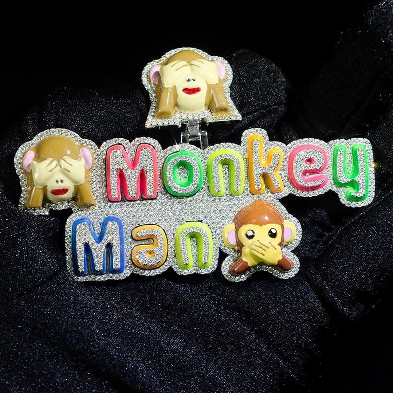 Custom Cartoon Pendant VVS Moissanite Diamond