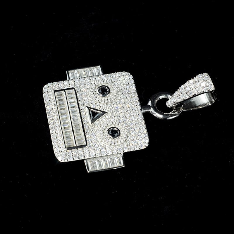 Custom Moissanite Iced Out “Robotic” Hip Hop Diamonds Pendant