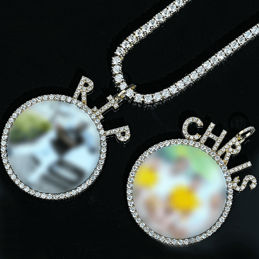 Custom VVS Moissanite Diamomd 925 Memory Photo Pendant