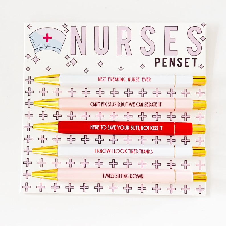 Funny Nurses Pens Set (set of 5)