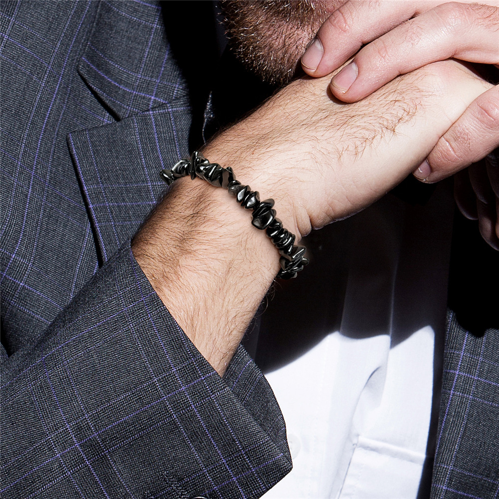 Irregular Natural Gemstone Energy Bracelet