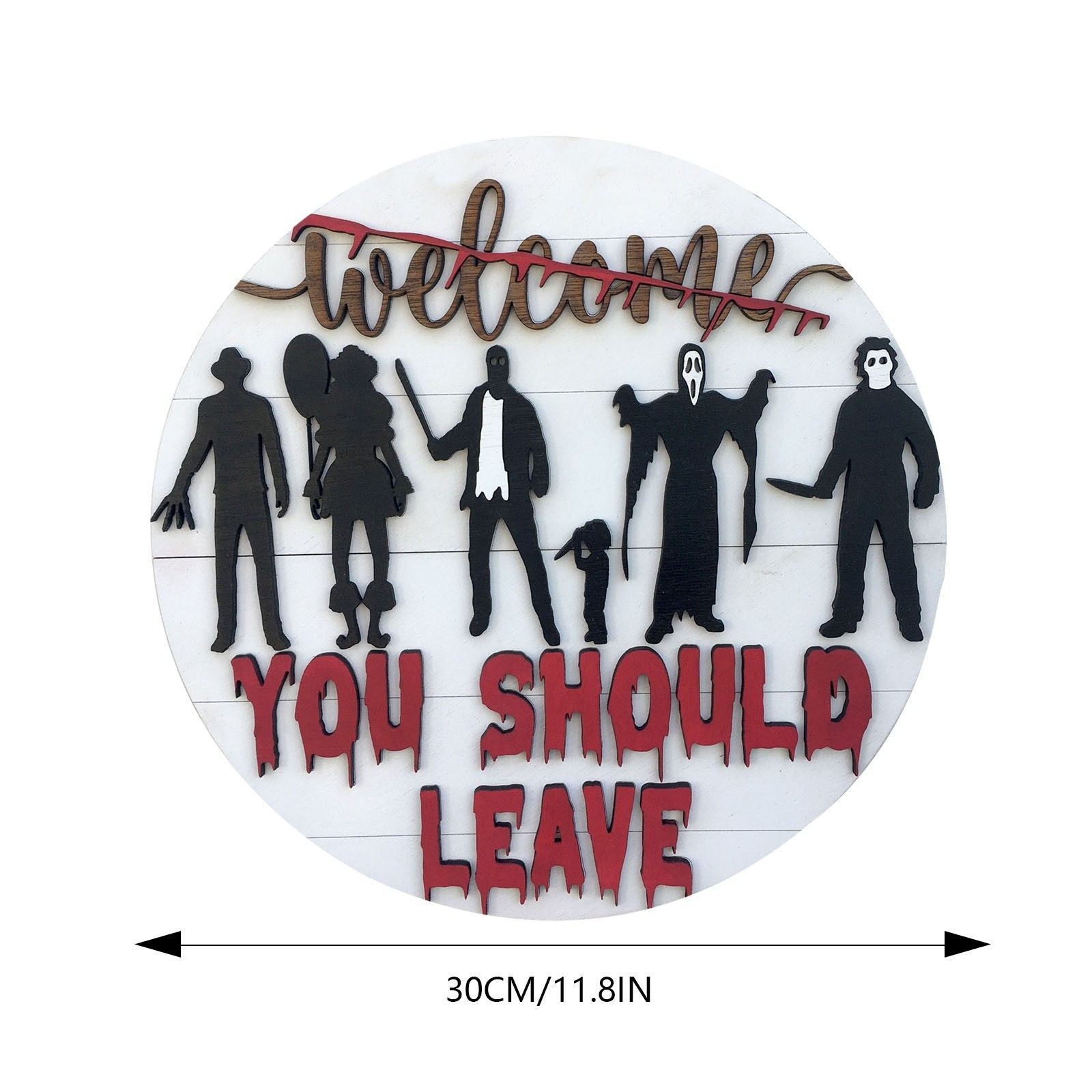 Horror Welcome Sign Door Hanger