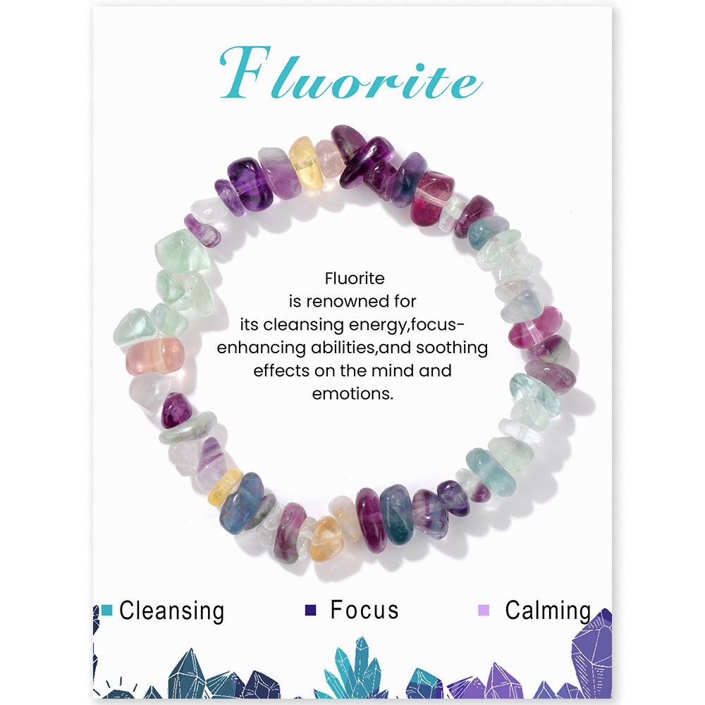 Irregular Natural Gemstone Energy Bracelet