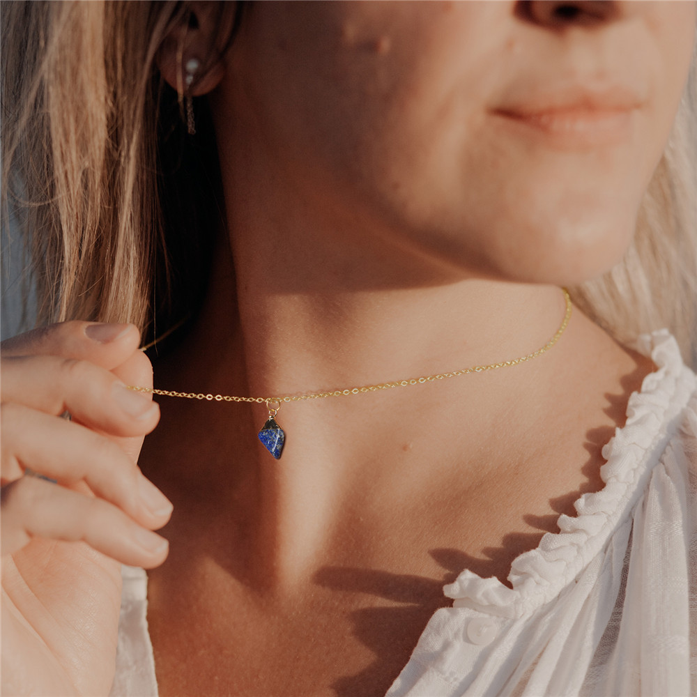 Raw Crystal Healing Gemstone Necklace 3pcs