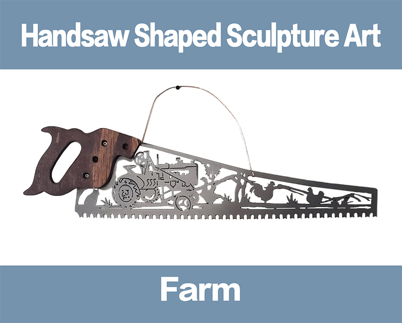 Father‘s Day Hot Sale Handsaw Shaped Sculpture Art