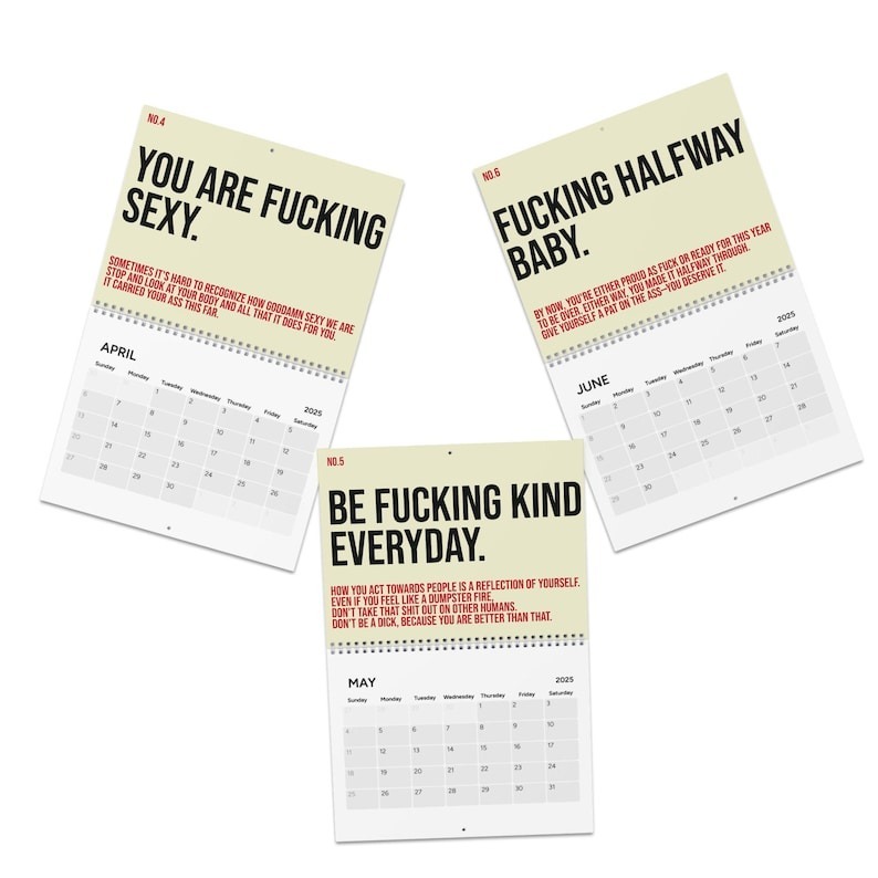 🤣The Year Of Your Fucking Year Calendar-Your Kick-Ass Motivational Calendar (2025)