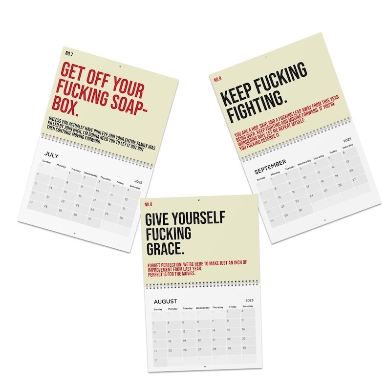 🤣The Year Of Your Fucking Year Calendar-Your Kick-Ass Motivational Calendar (2025)