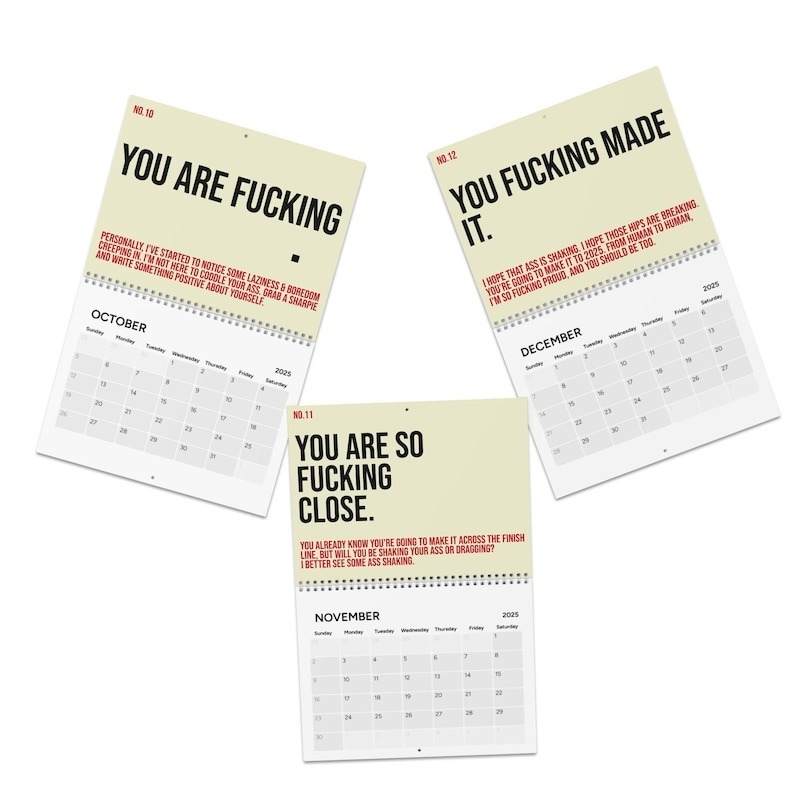 🤣The Year Of Your Fucking Year Calendar-Your Kick-Ass Motivational Calendar (2025)