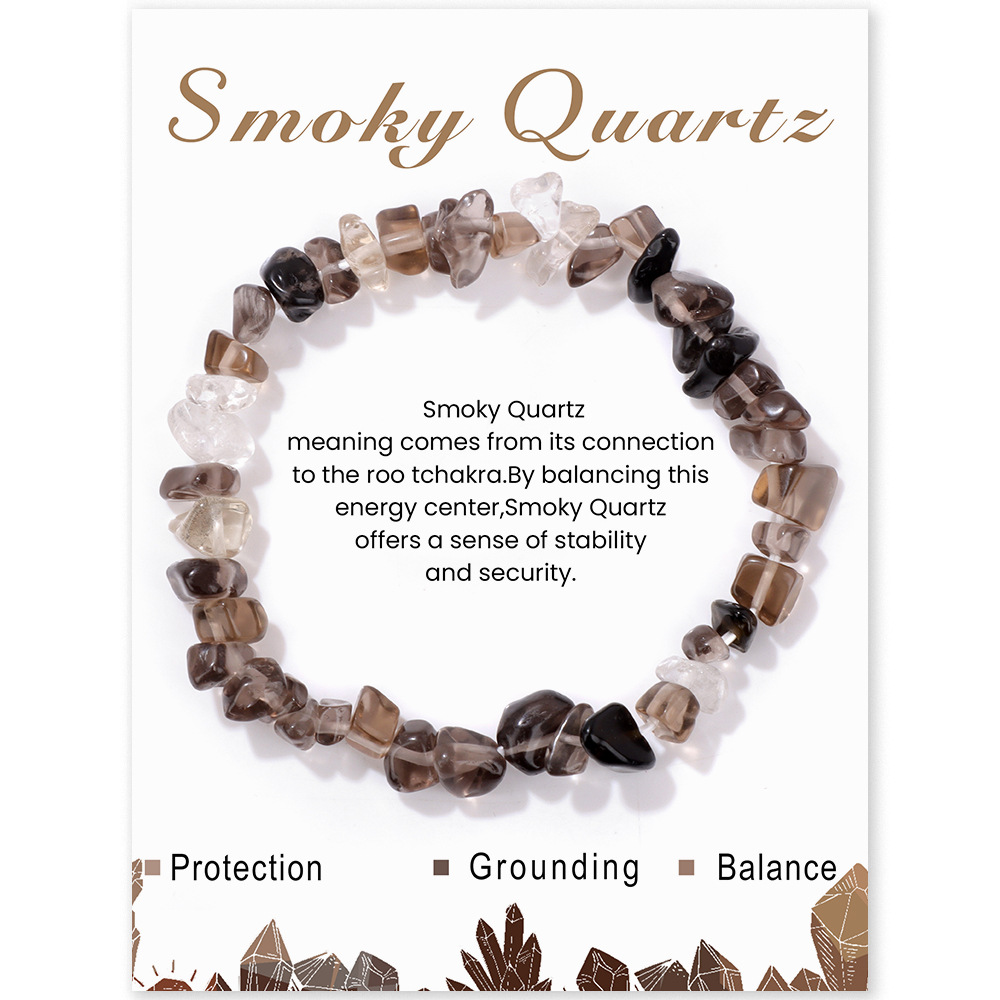 Irregular Natural Gemstone Energy Bracelet