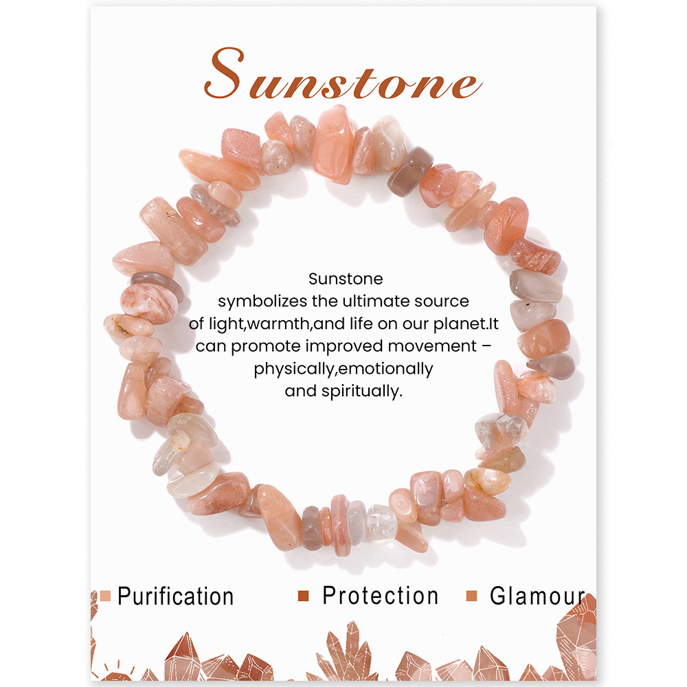 Irregular Natural Gemstone Energy Bracelet