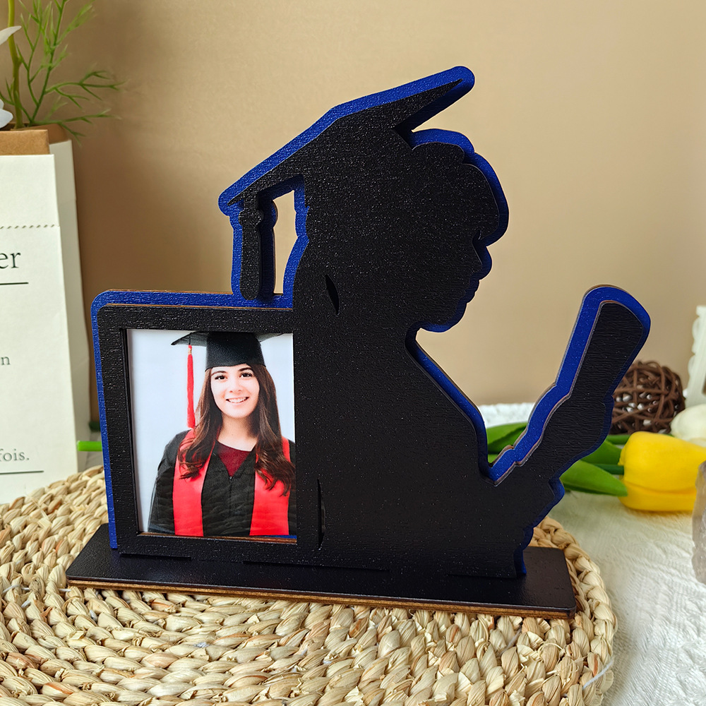 🎓2024 Graduation Photo Wooden Photo Frame Ornaments-Perfect Gift💝
