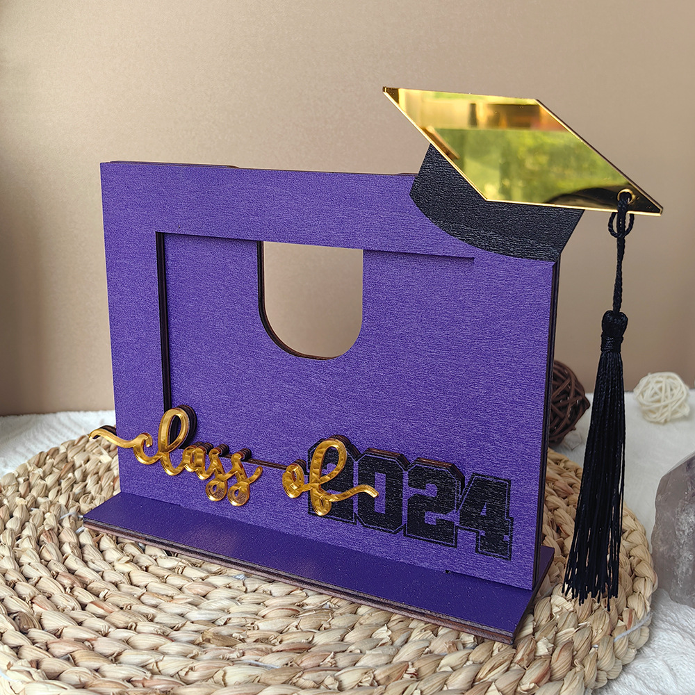 🎓2024 Graduation Photo Wooden Photo Frame Ornaments-Perfect Gift💝