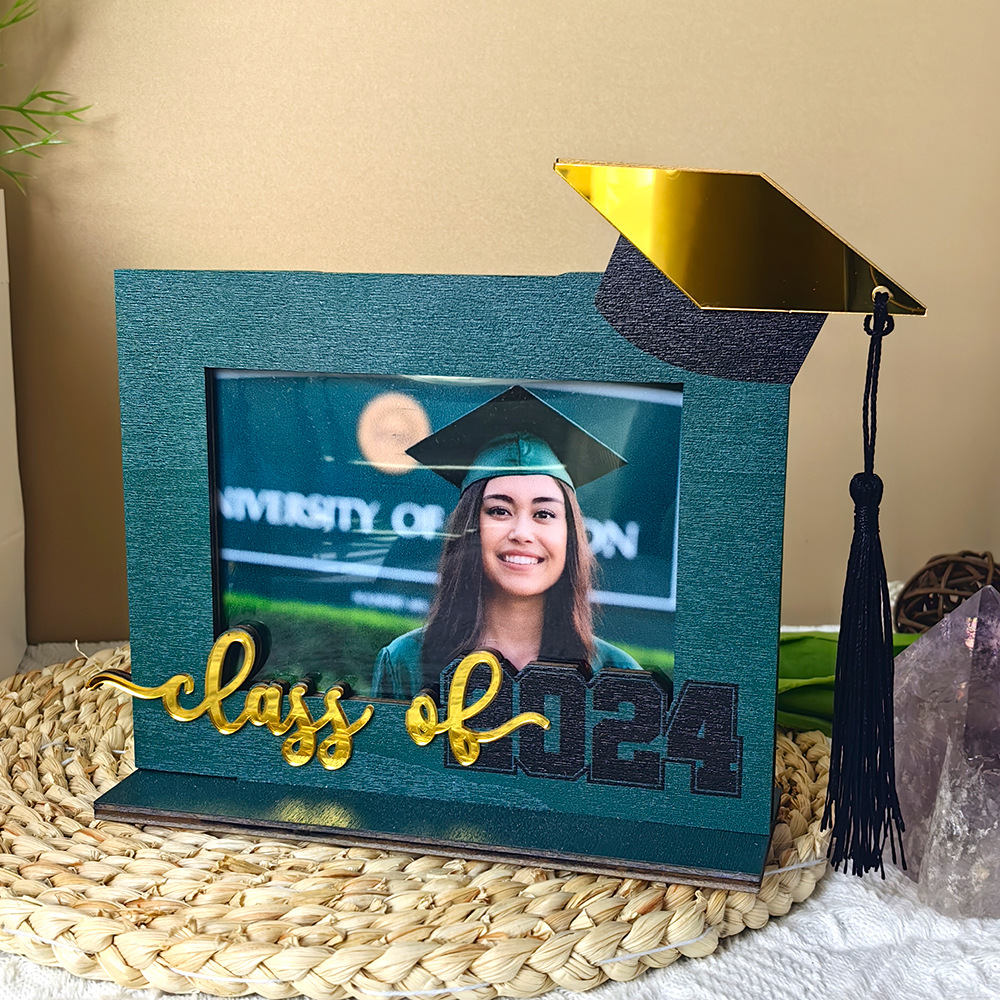 🎓2024 Graduation Photo Wooden Photo Frame Ornaments-Perfect Gift💝